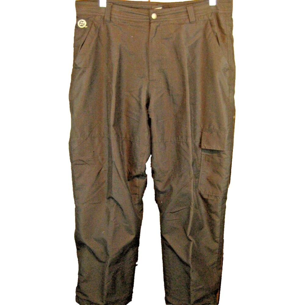 Mens Maui Black Cargo Expedition Pants sz 38x32